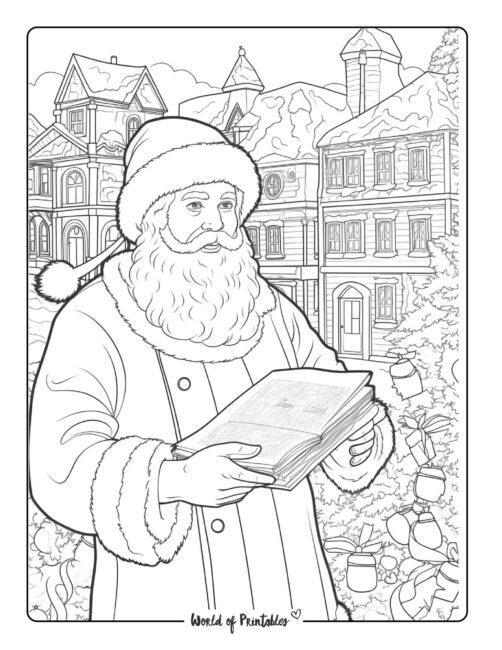 Santa Coloring Page 57