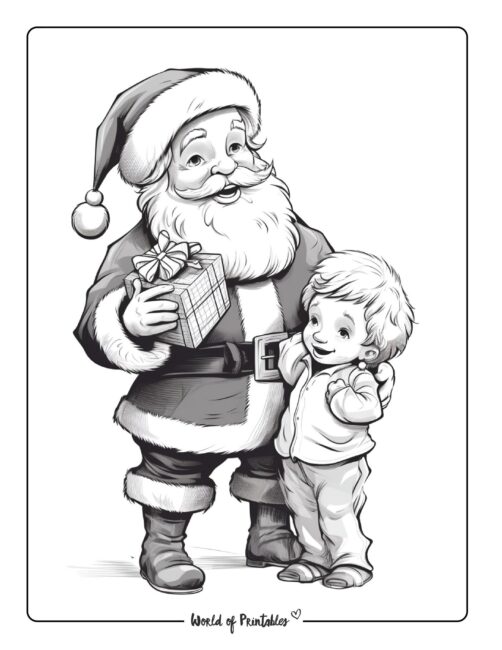 Santa Coloring Page 60