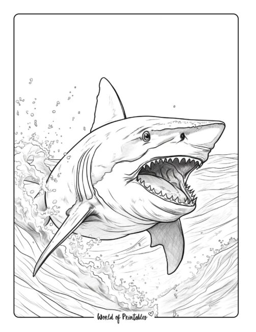 Shark Coloring Page 11