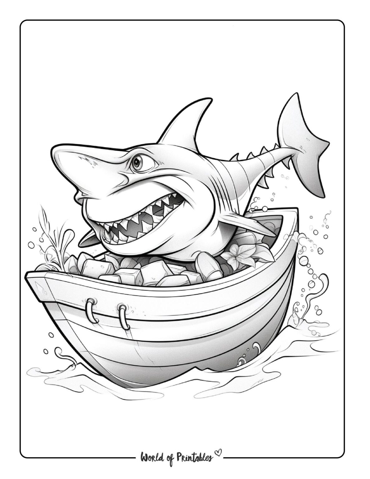 Shark Coloring Pages For Kids &amp; Adults - World of Printables