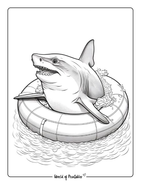 Shark Coloring Page 17