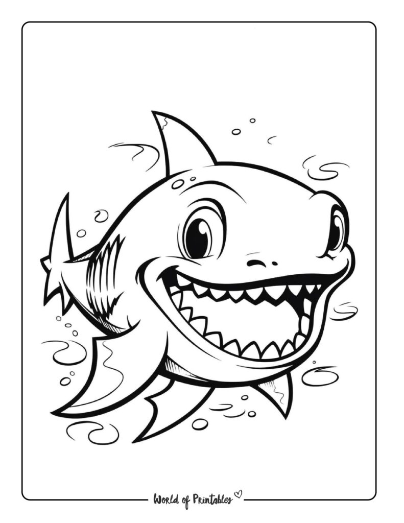 Shark Coloring Pages For Kids & Adults - World of Printables