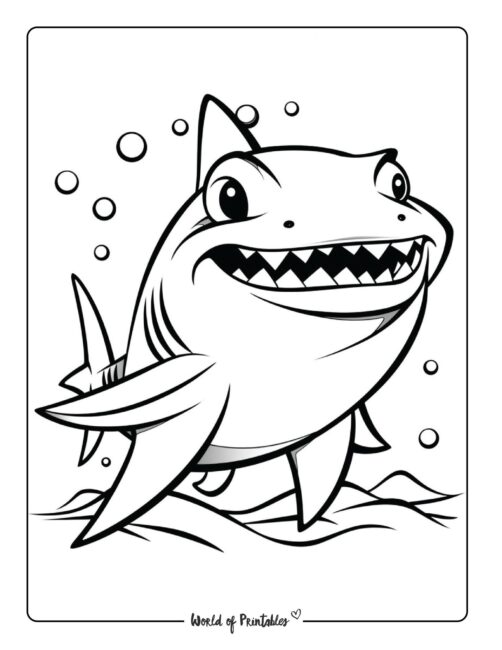 Shark Coloring Page 25