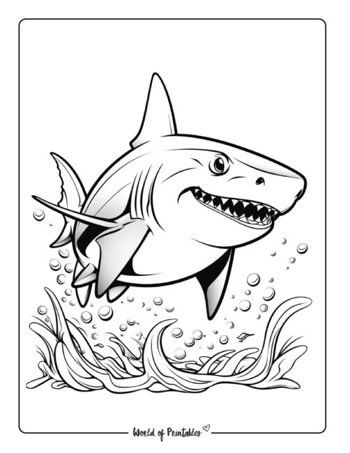 Shark Coloring Page 8