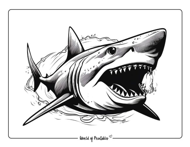 Shark Coloring Sheet 40