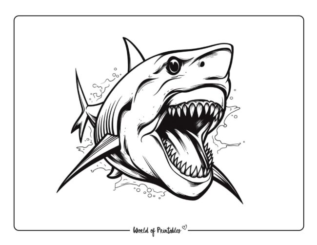 Shark Coloring Sheet 42