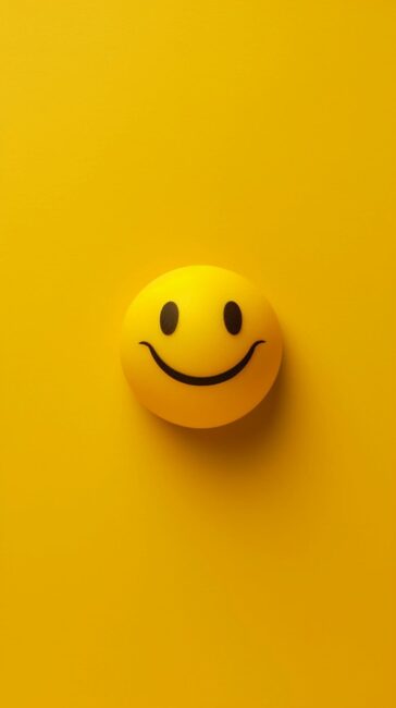 Smiley Face Yellow background