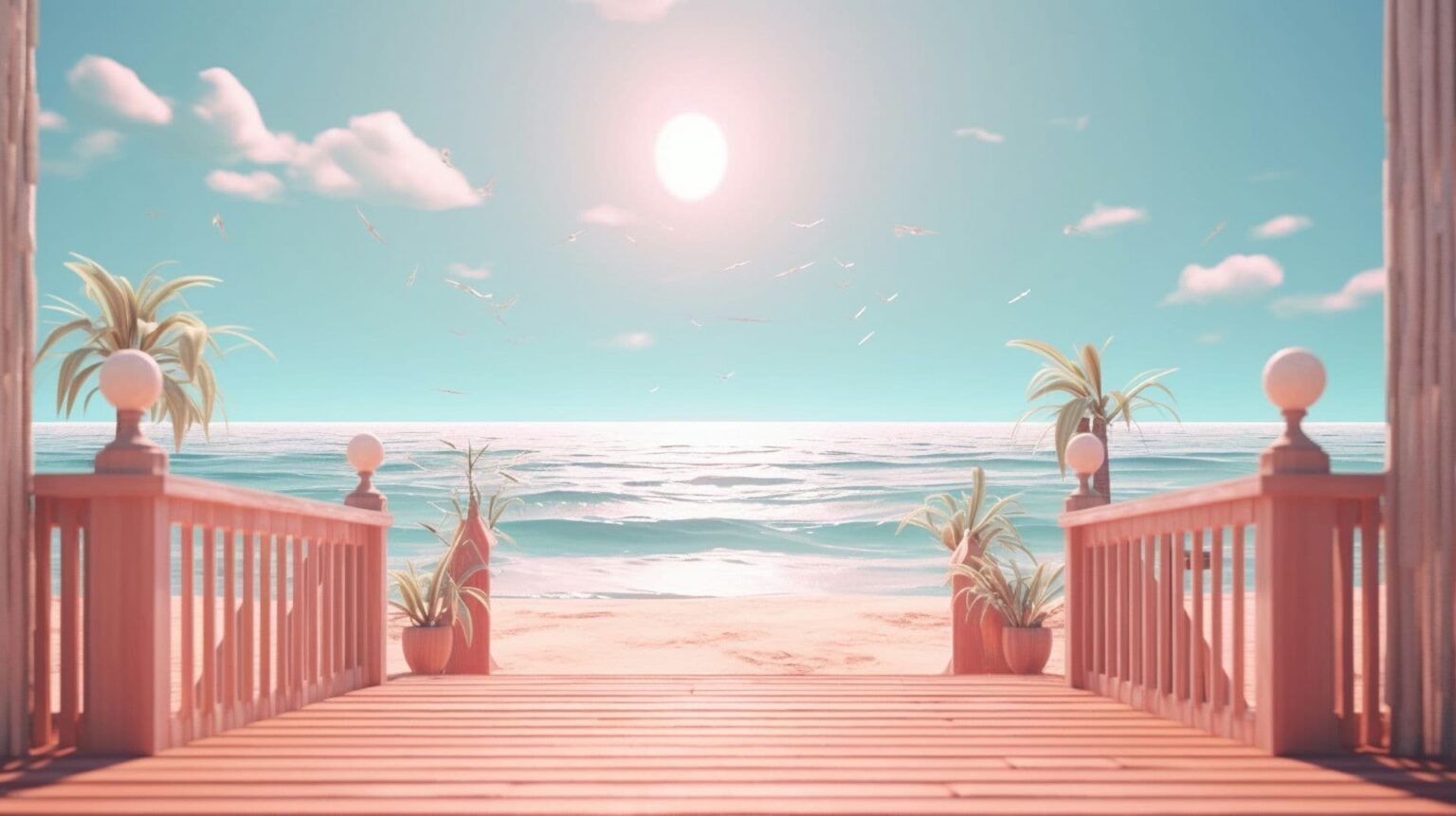Beach Backgrounds - World of Printables