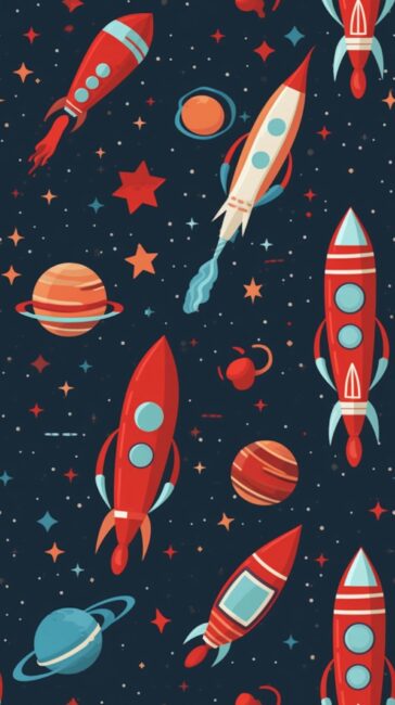 Space Ship Space Background