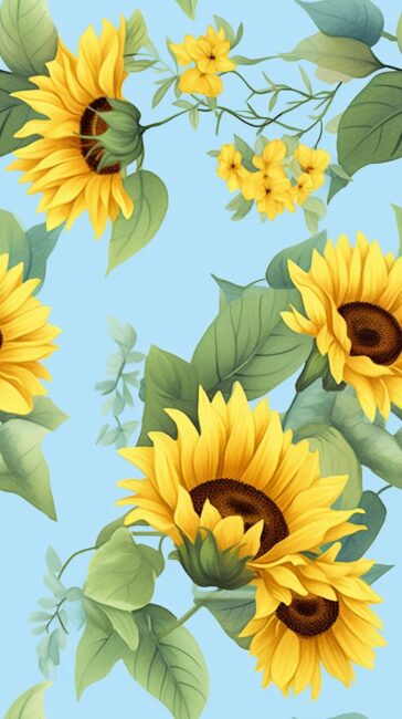 Sunflower Yellow Background