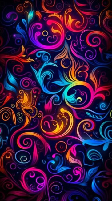 Swirling Pattern Dark Wallpaper