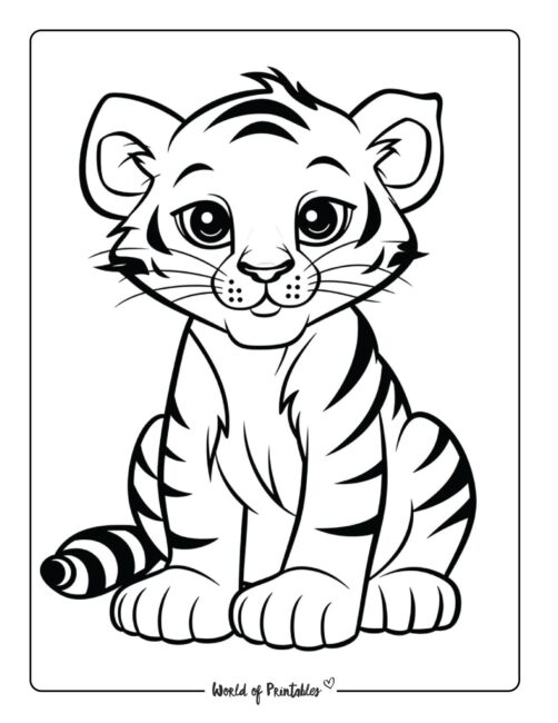 Tiger Coloring Page 42