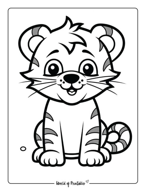 Tiger Coloring Page 46