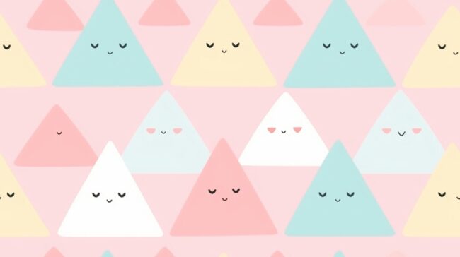 Triangle Pattern Pastel Wallpaper