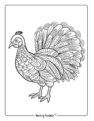 Turkey Coloring Pages - World of Printables
