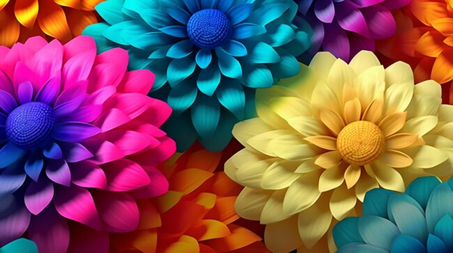 Vibrant Flower Wallpaper for Desktop