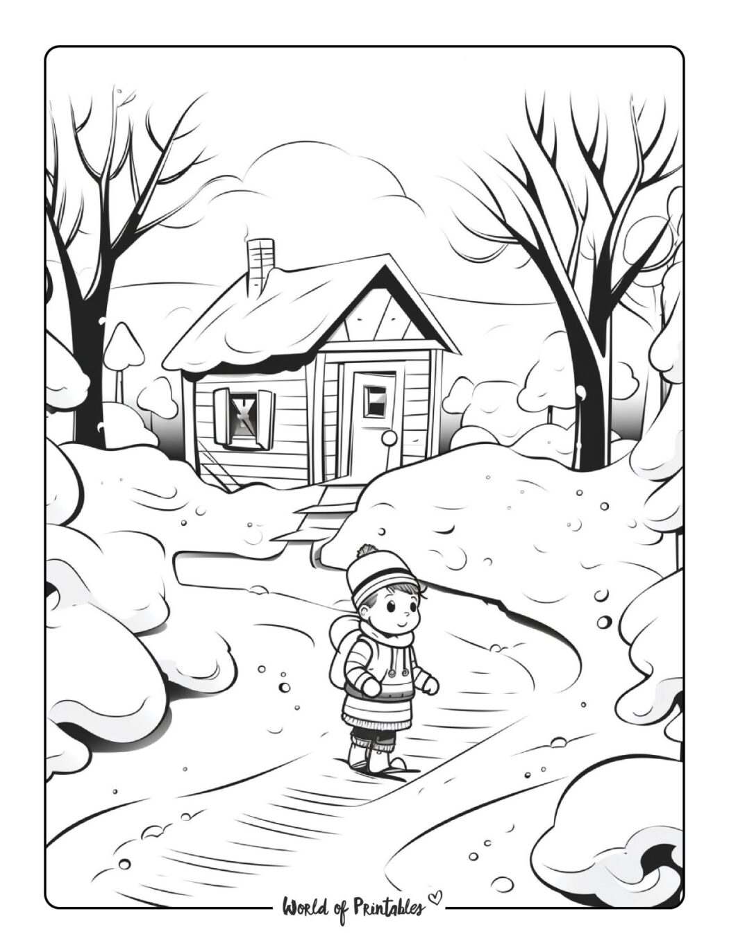 Winter Coloring Pages - World of Printables