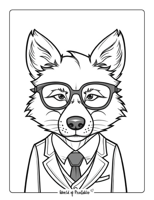 Wolf Coloring Page 18
