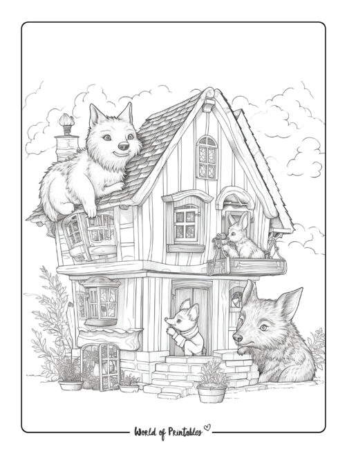 Wolf Coloring Page 26