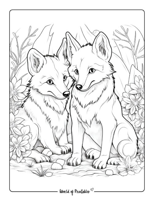 Wolf Coloring Page 27
