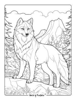 Wolf Coloring Pages For Kids & Adults - World of Printables