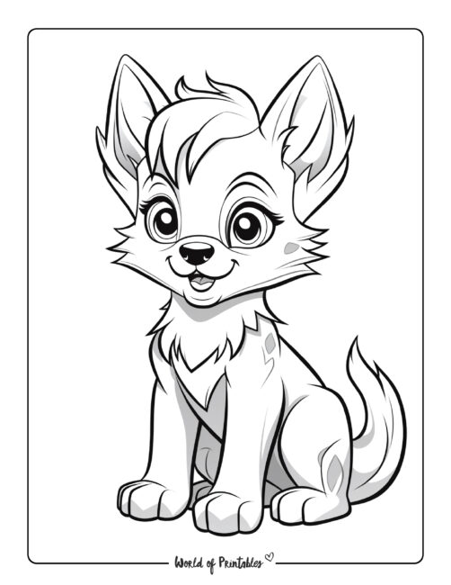 Wolf Coloring Page 45
