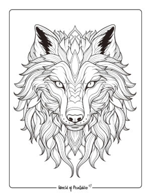 Wolf Coloring Pages For Kids &amp; Adults - World of Printables