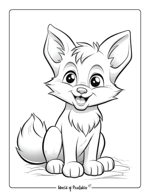Wolf Coloring Page 47
