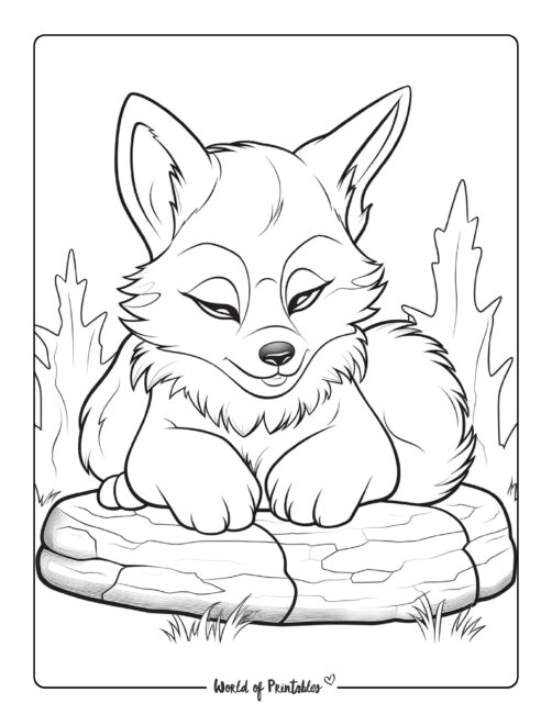 Wolf Coloring Page 55