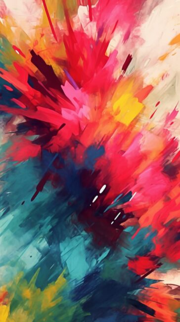 cool wallpaper of colorful abstract painting