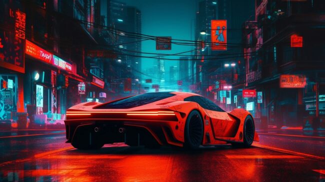 futuristic car desktop wallpaper