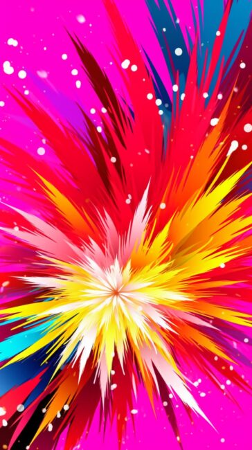 phone wallpaper with colorful abstract shapes