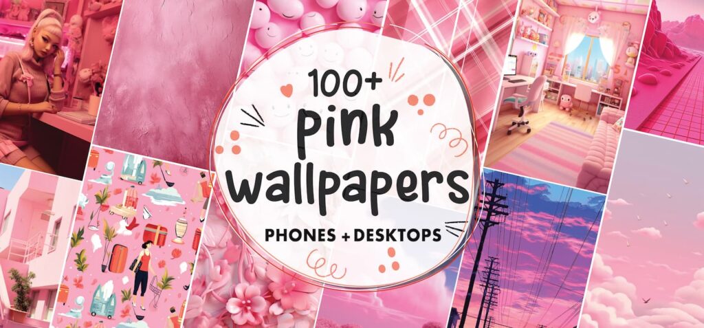 Aesthetic wallpaper  Pink retro wallpaper, Pink wallpaper iphone