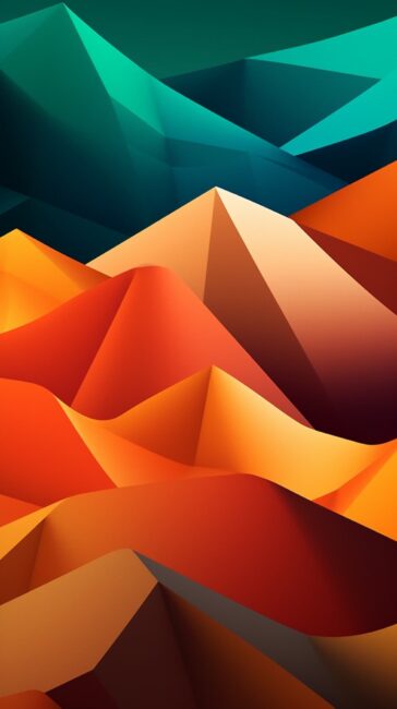 wallpaper of cool colorful abstract shapes