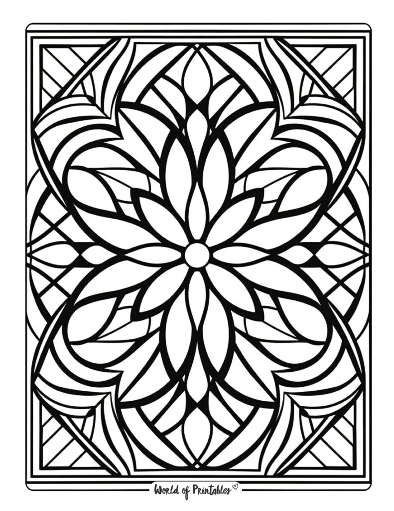 Abstract Coloring Pages World of Printables