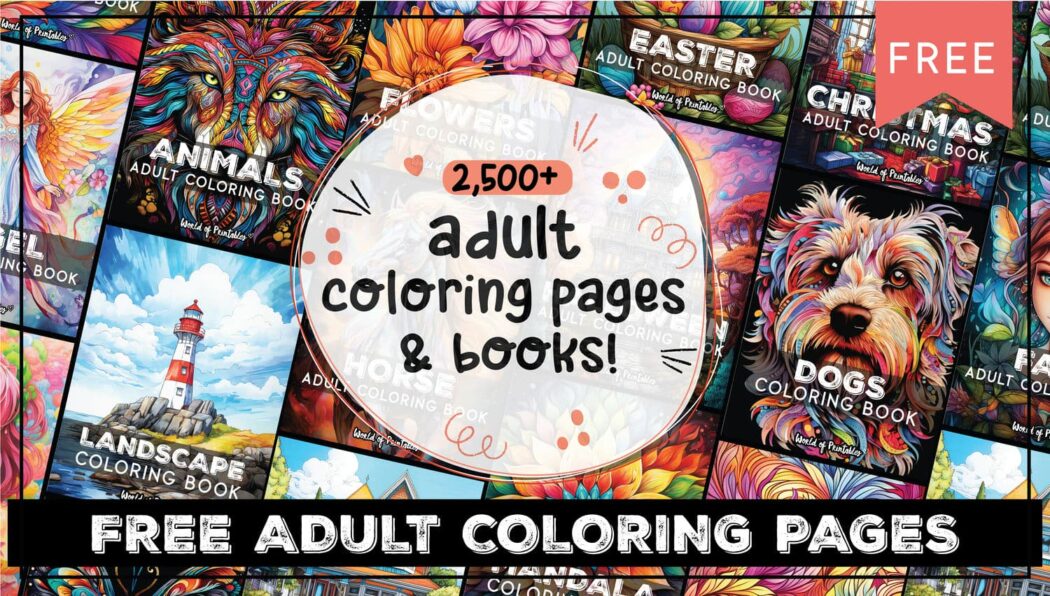 2,500 Best Free Adult Coloring Pages - World of Printables