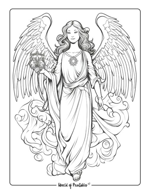 Angel Coloring Page 6
