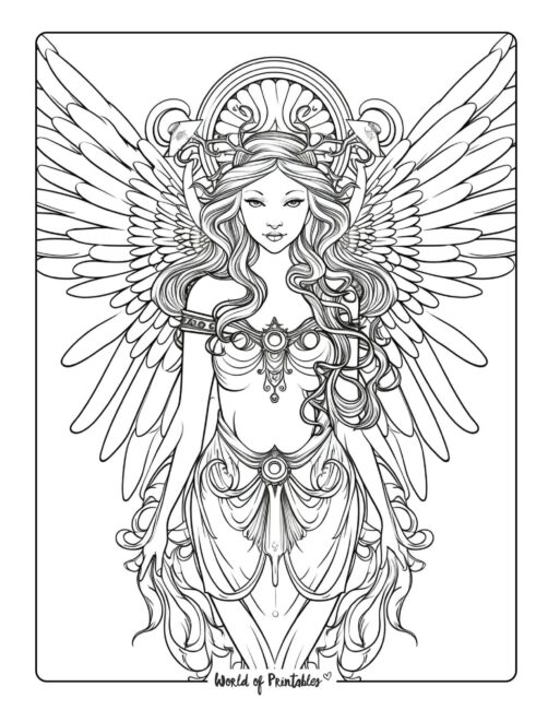 Angel Coloring Page 8