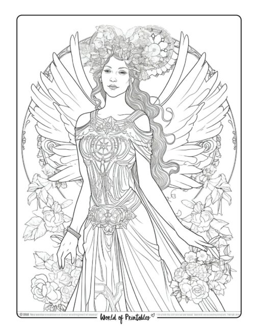 Angel Coloring Page 9