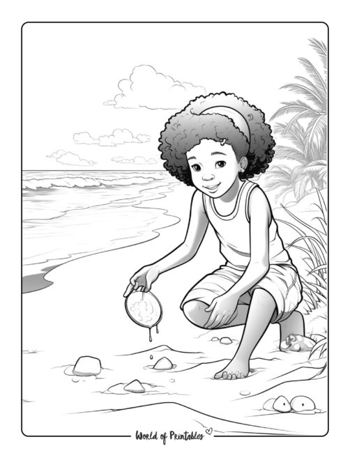Beach Coloring Page 10