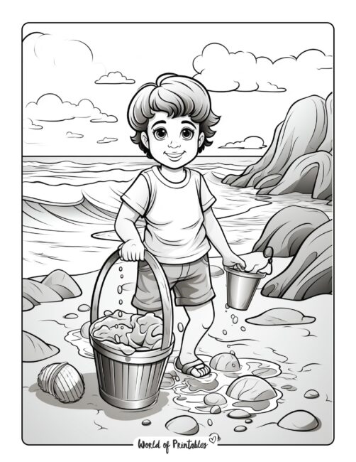 Beach Coloring Page 102