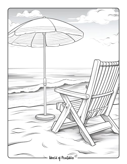Beach Coloring Page 114