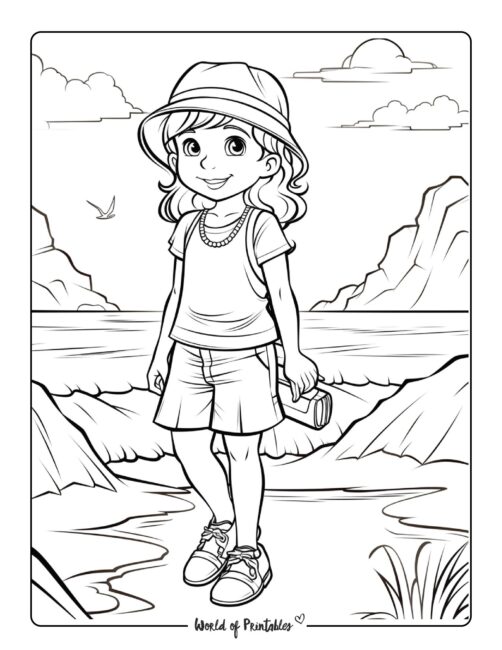 Beach Coloring Page 122
