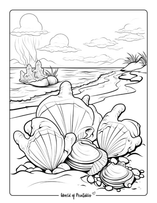Beach Coloring Page 127