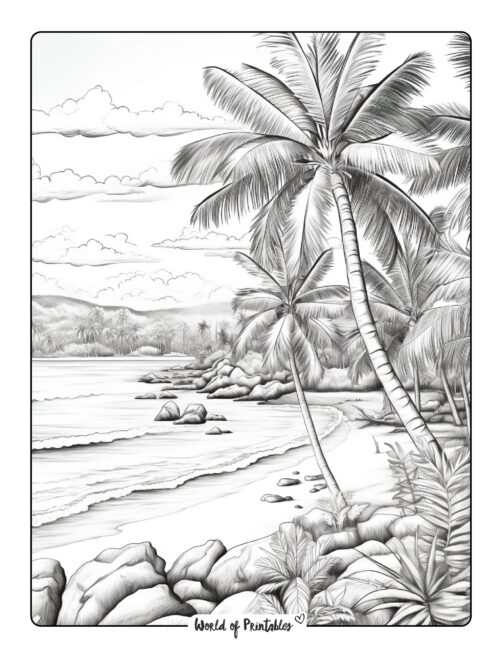 Beach Coloring Page 31