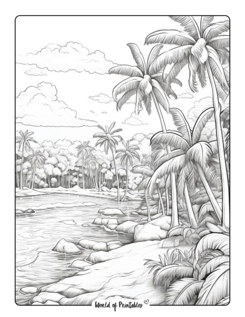 Beach Coloring Page 32