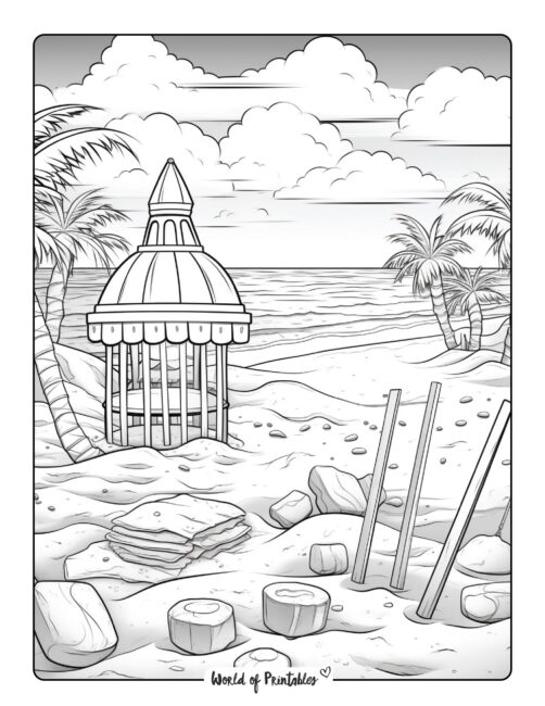 Beach Coloring Page 34