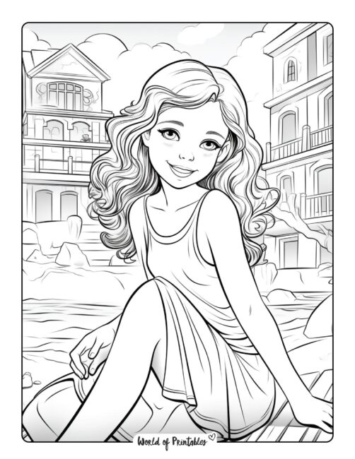 Beach Coloring Page 53