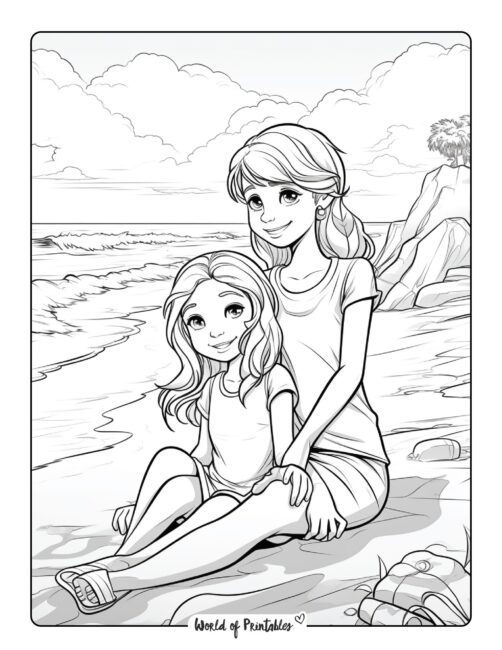 Beach Coloring Page 60