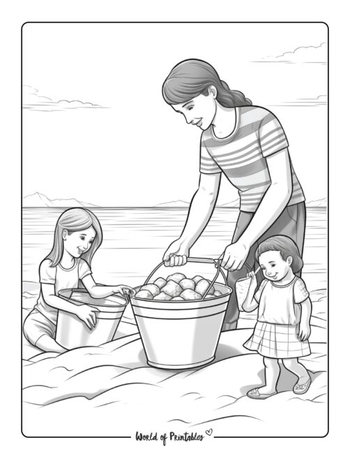 Beach Coloring Page 64